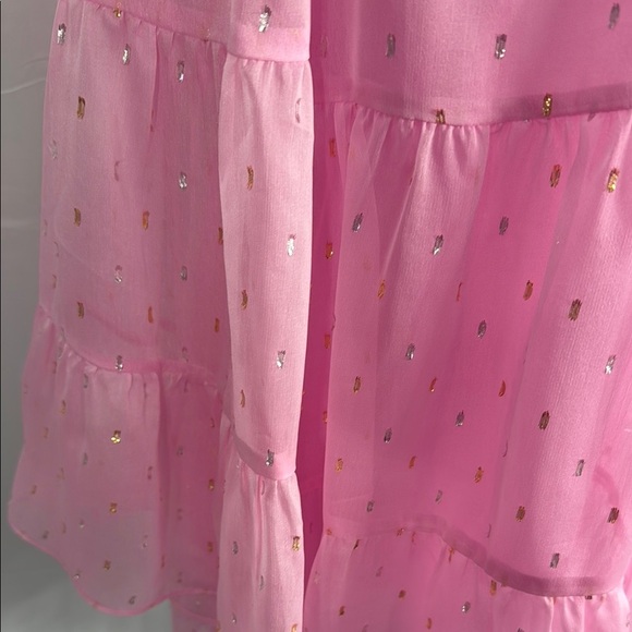 Lilly Pulitzer Pink Blouse with Ruffle Layers - Picture 5 of 10